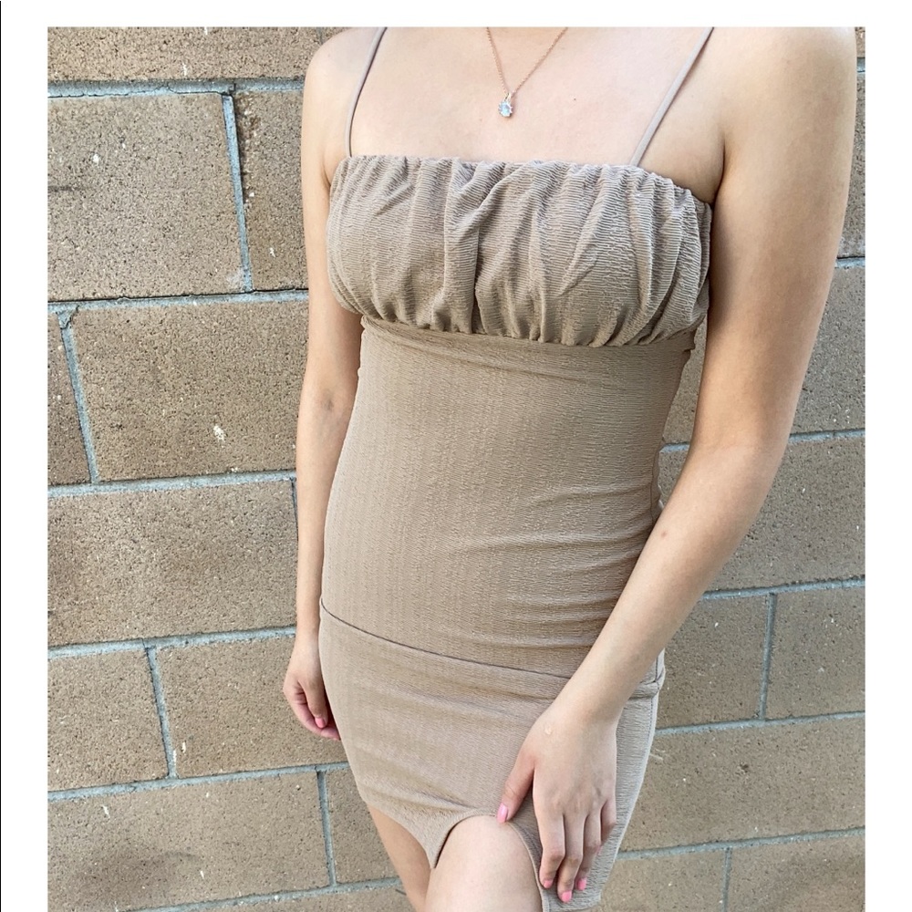 Taupe Bodycon dress